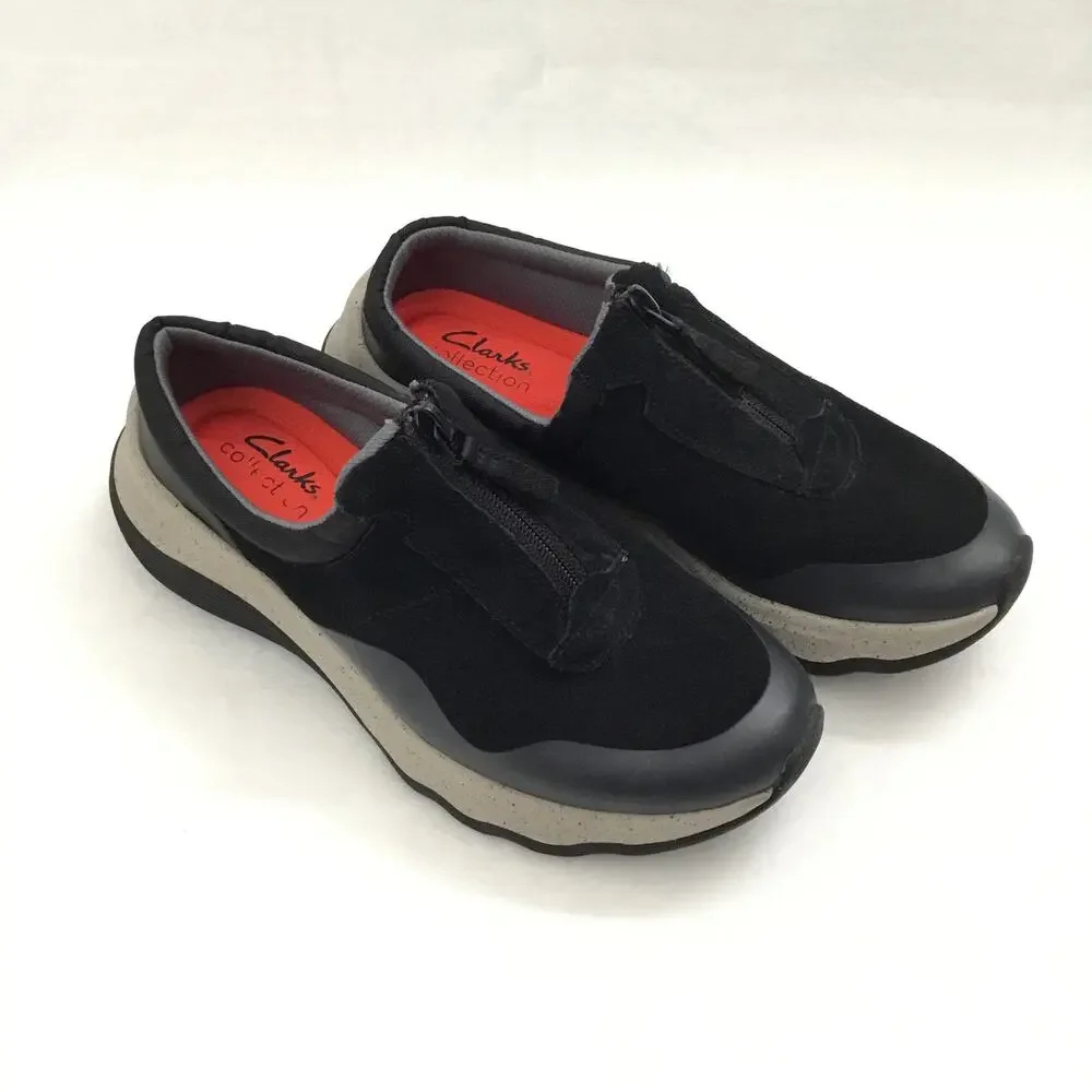 Clarks Jaunt Way Clog Sneaker Black Women's Sz 5